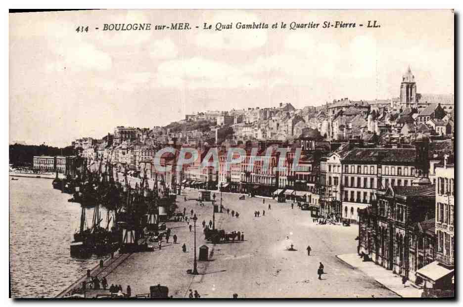 Boulogne-sur-Mer - Le Quai Gambetta et le Quartier St-Pierre - PICON - LL.