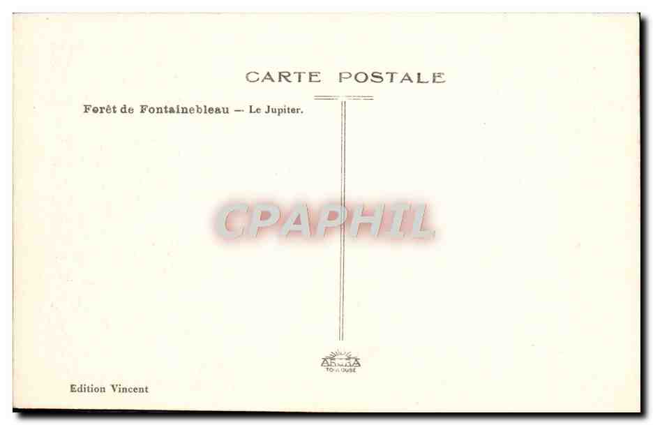 Forêt de Fontainebleau — Le Jupiter — Édition Vincent — Reverso
