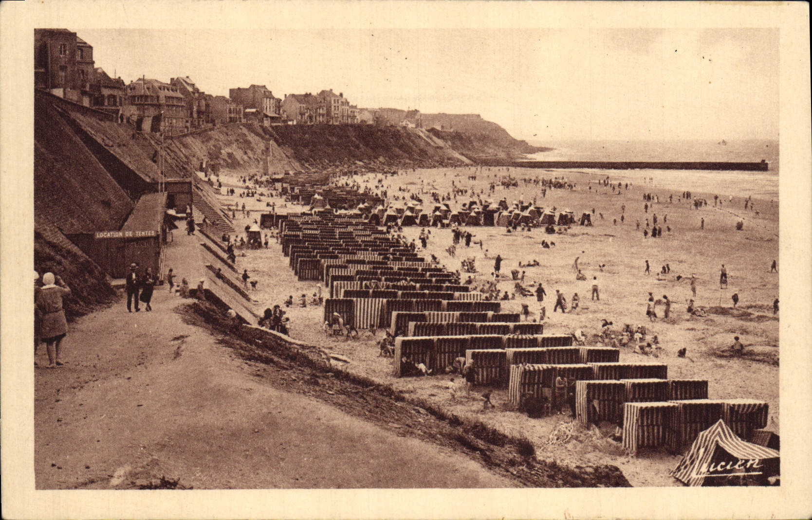 CPA Le Portel La Plage et la Painte d'Alprecht