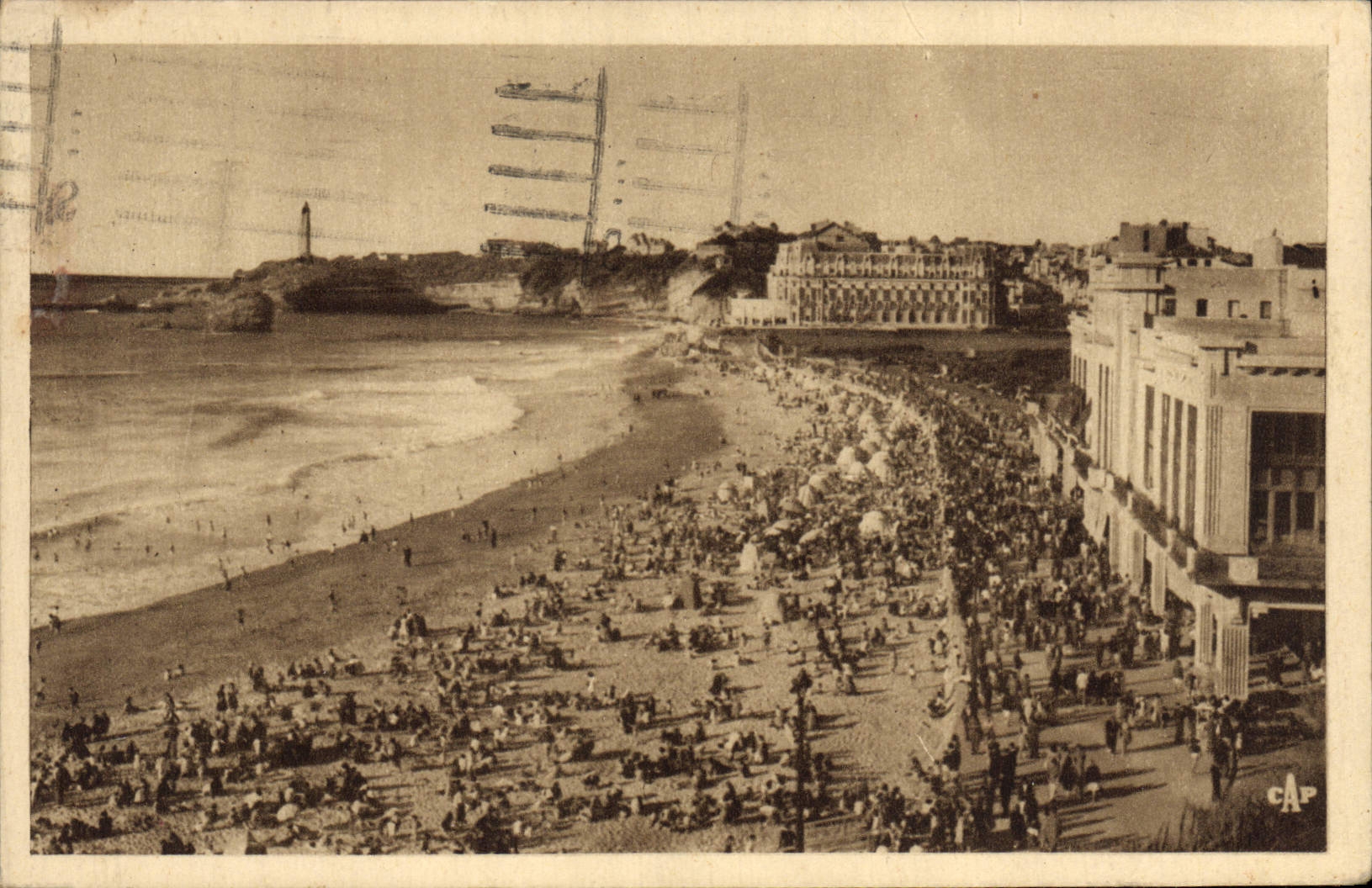 CPA Biarritz La Grande Plage