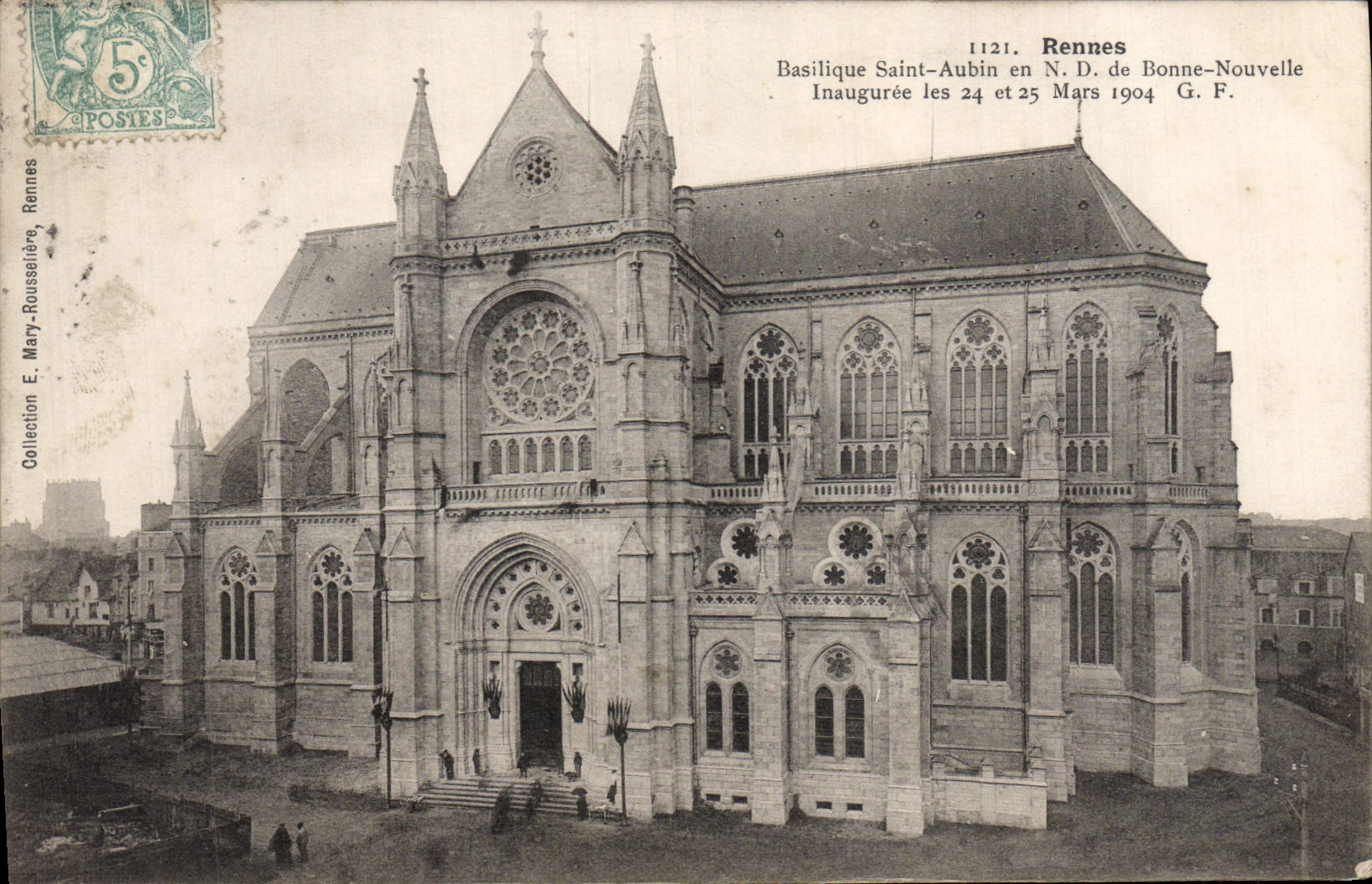 CPA Rennes Basilique Saint Aubin en Notre Dame de Bonne Nouvelle 