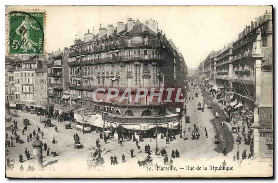 CPA Marseille Rue De La Republique