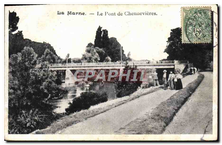 La Marne — Le Pont de Chennevières — Éditeur non visible
