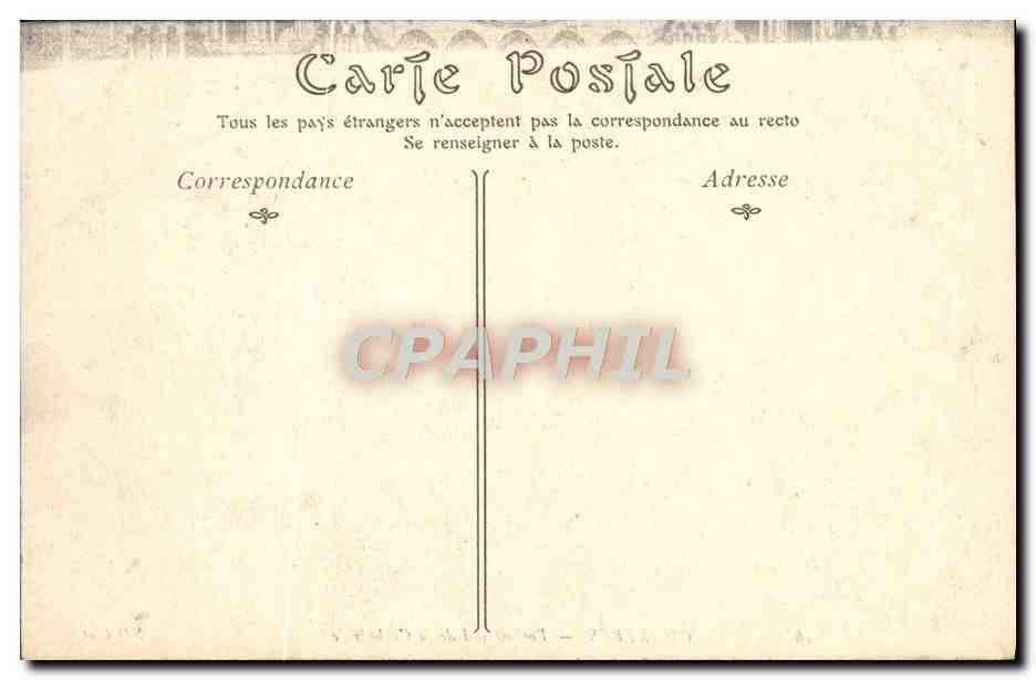 CPA Chartres Portail de la cathedrale — Rückseite