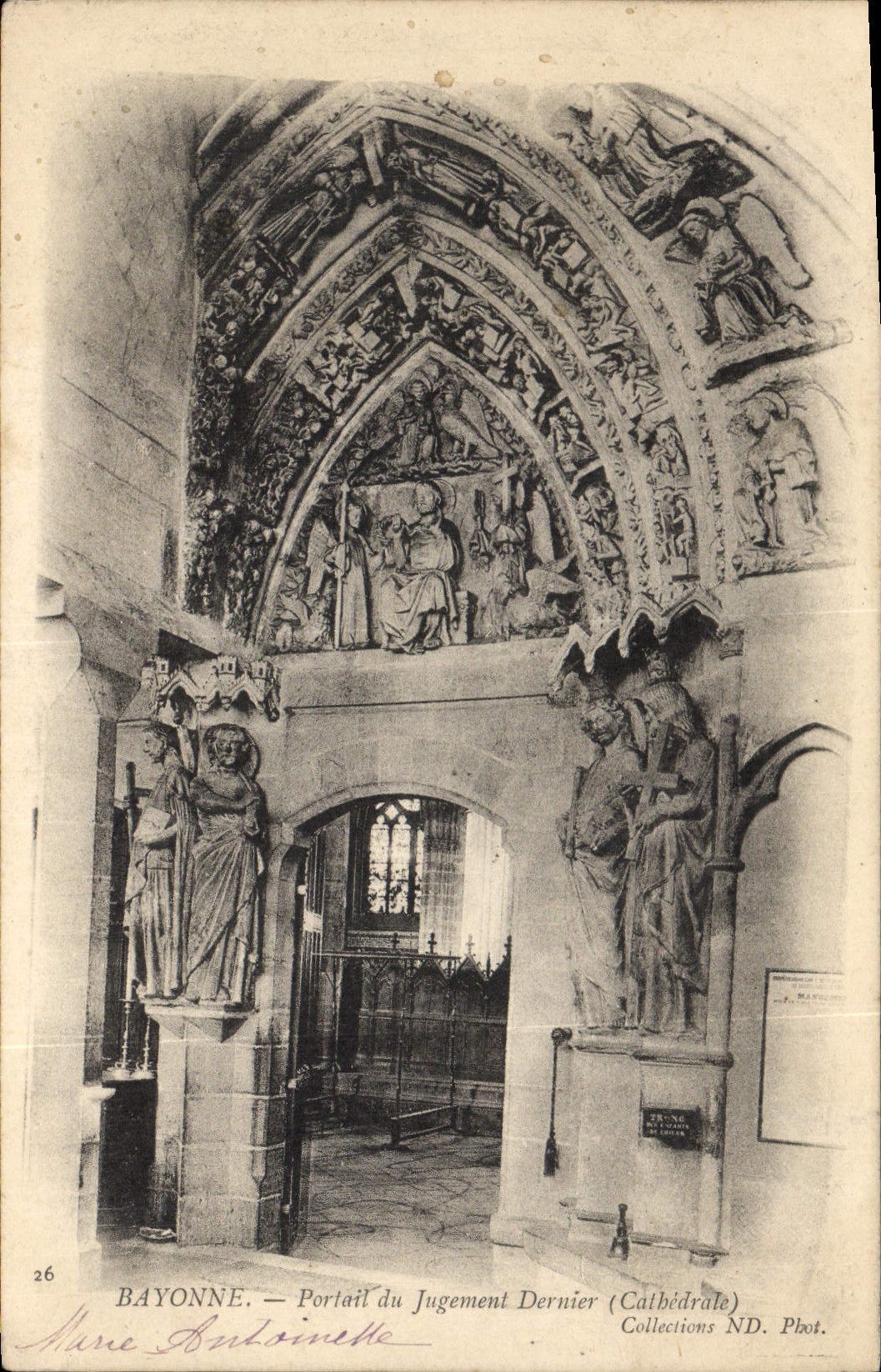 Bayonne — Portail du Jugement Dernier (Cathédrale) — Phot. Butonnette, n°26