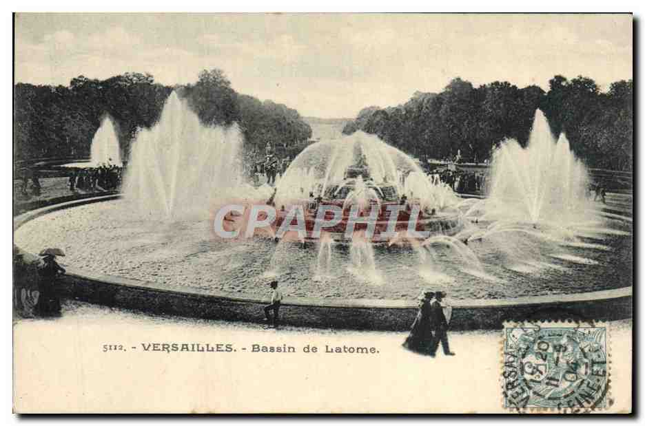 CPA Versailles Bassin de Latome Latone