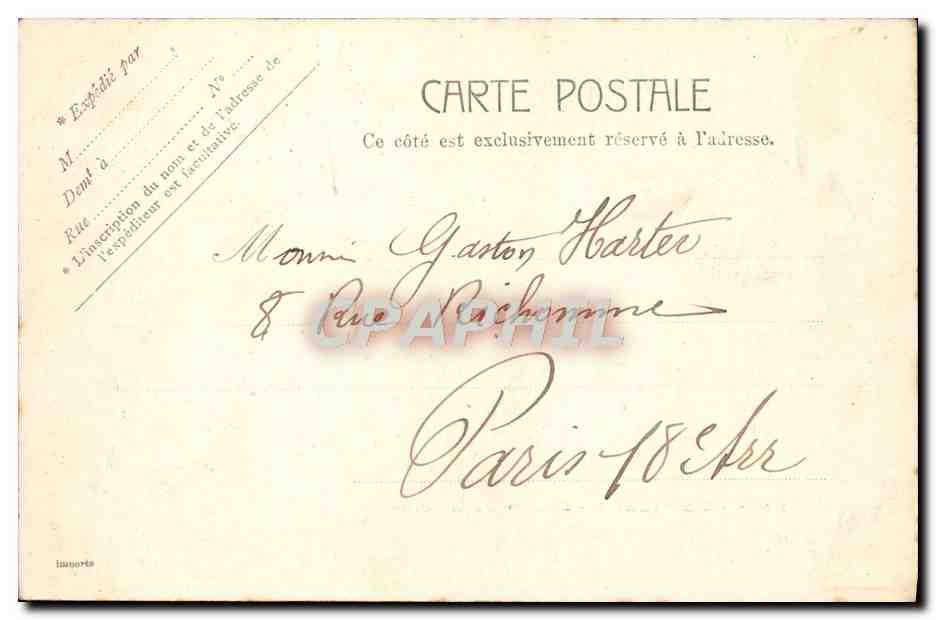 CPA Versailles Bassin de Latome Latone — Verso