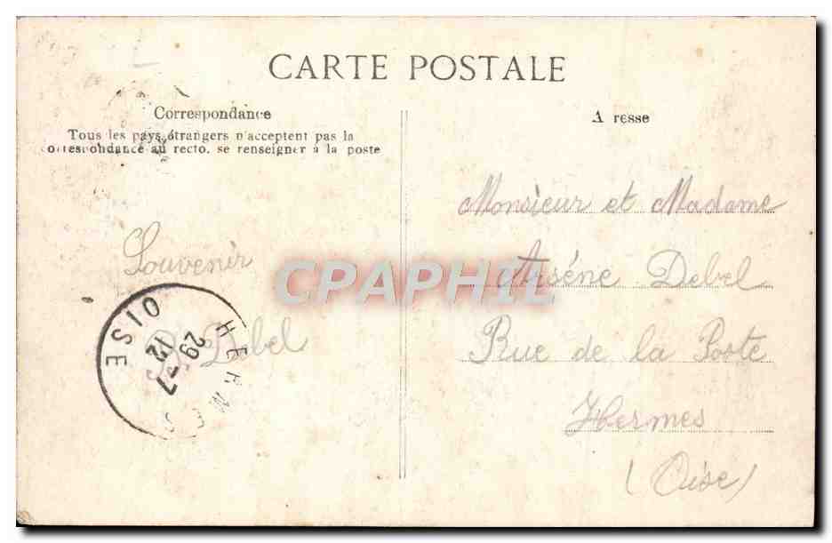 CPA Versailles La Cathedrale Saint Louis  — Rückseite