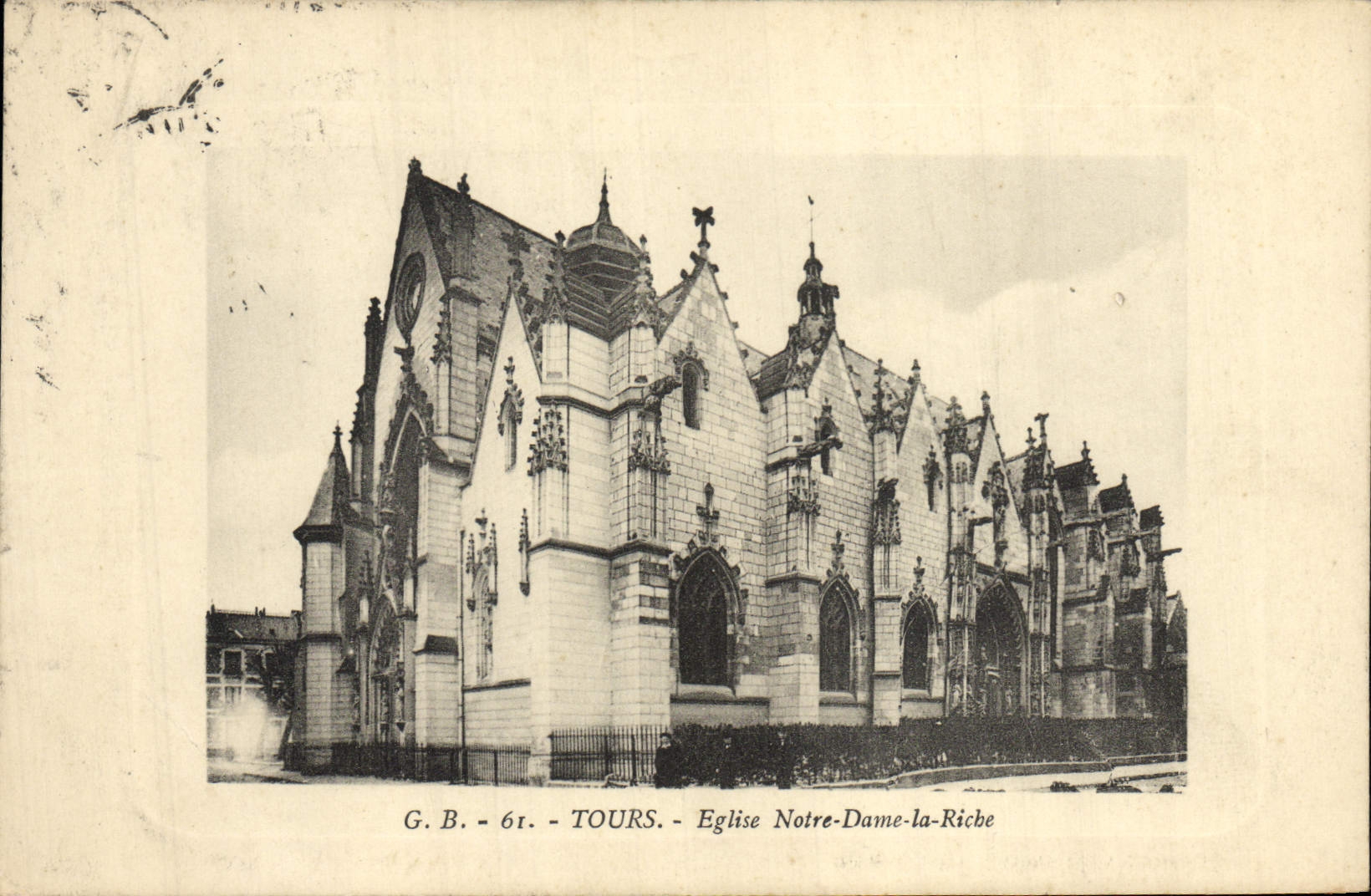 CPA Tours Eglise Notre Dame la Riche 