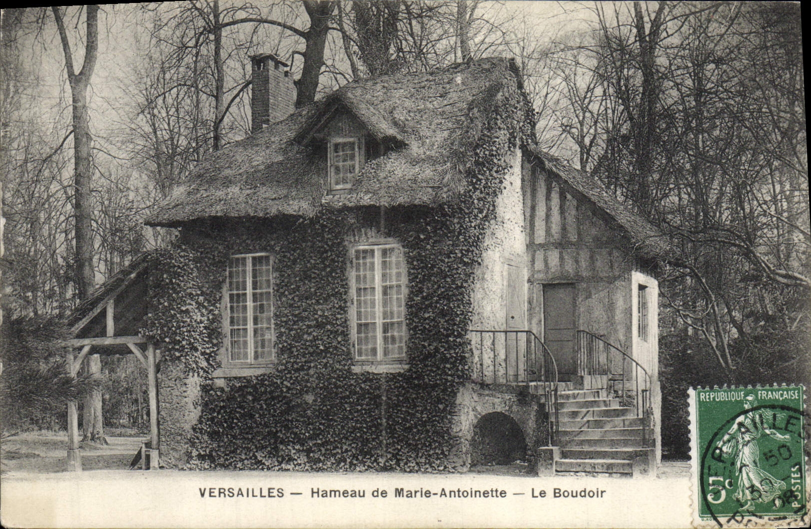 CPA Versailles Hameau de Marle Antoinette Le Boudoir 