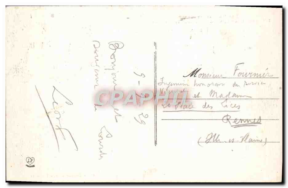 CPA Lourdes La vierge couronnee de la basilique — Verso