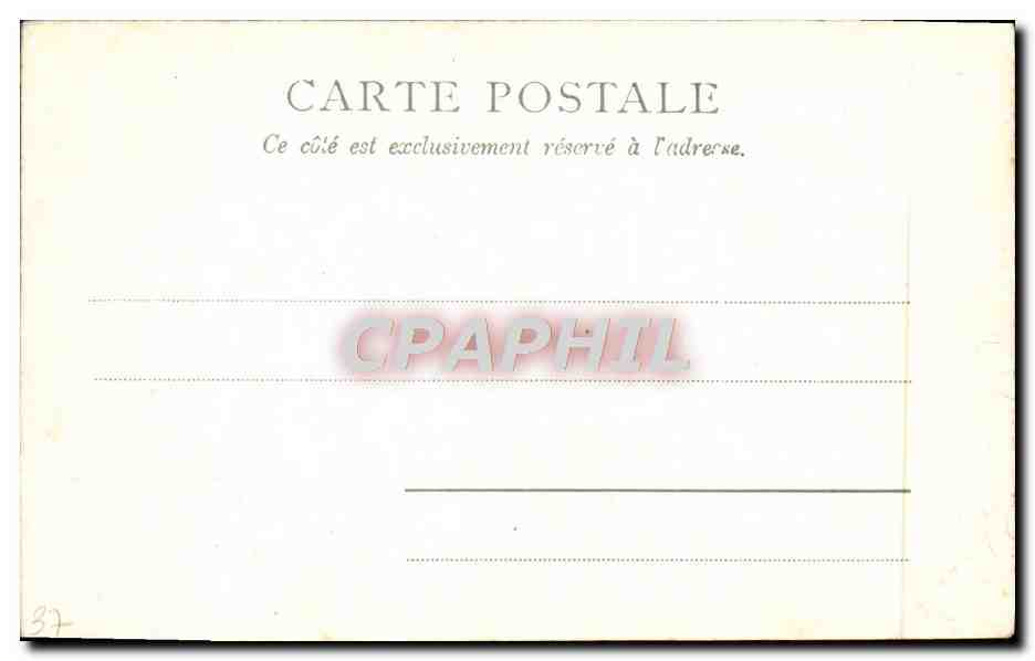 CPA Tour Chalemagne Tours  — Verso