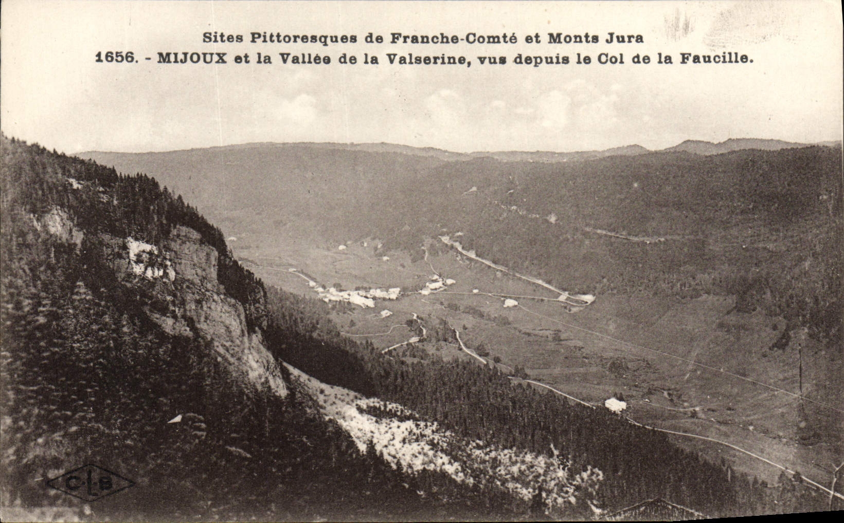 CPA Mijoux et la Vallee de la Valserine vus depuis le col de la Faucille