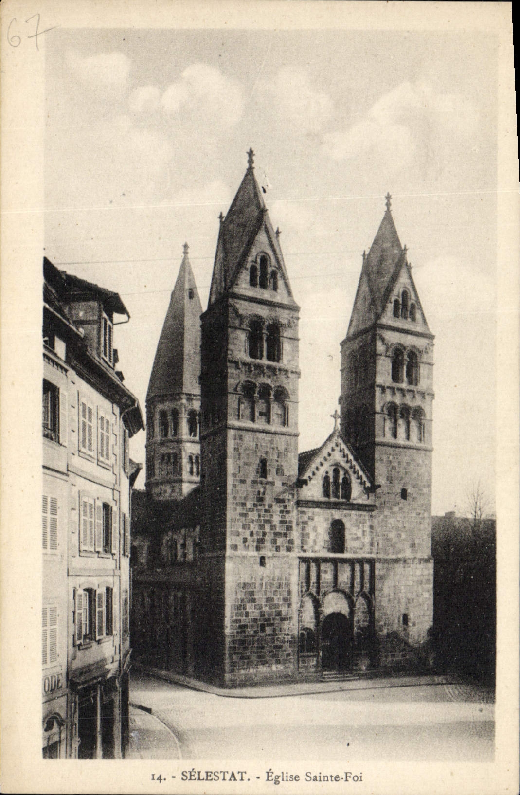 Sélestat - Église Sainte-Foi — éditeur 'La Cigogne', Strasbourg