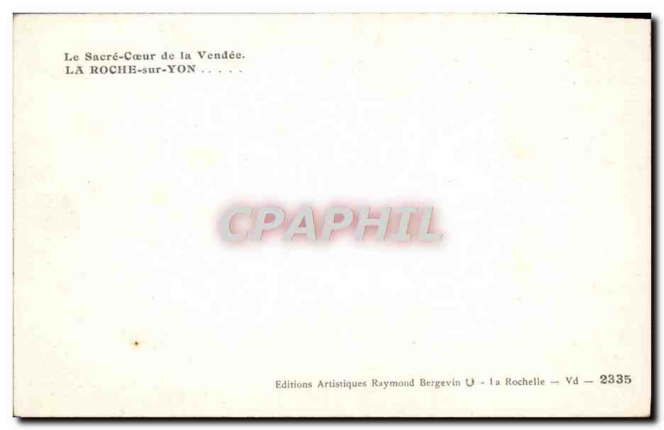 La Roche-sur-Yon — Église du Sacré-Cœur — Éditions Artistiques Raymond Bergevin — Reverso