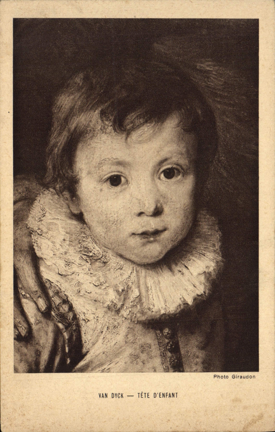 CPA Van Dyck Tete D'Enfant