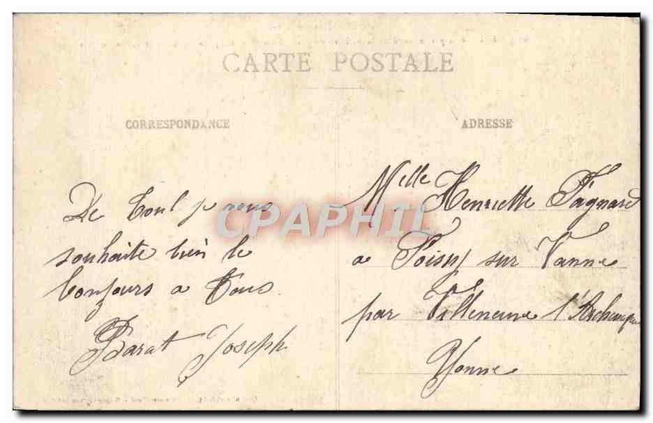 CPA Vue generale de la partie Nord de la Ville du Mont Saint Michel prise du haut de la cathedrale Toul  — Rückseite