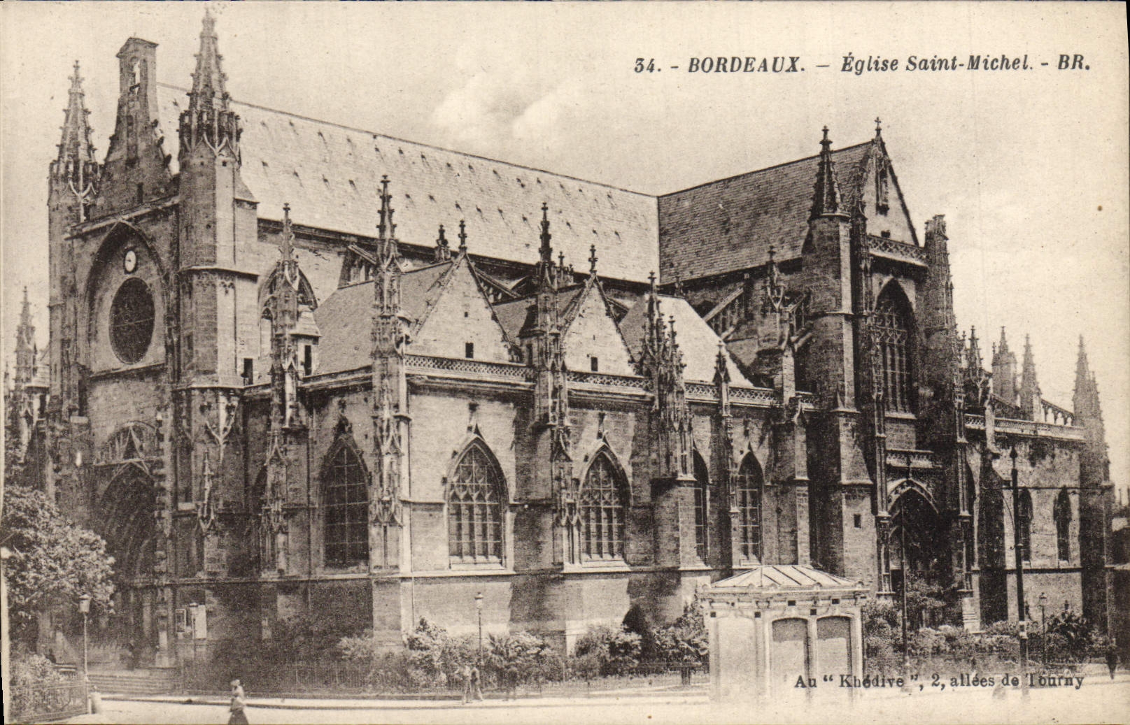 CPA Bordeaux Eglise Saint Michel 