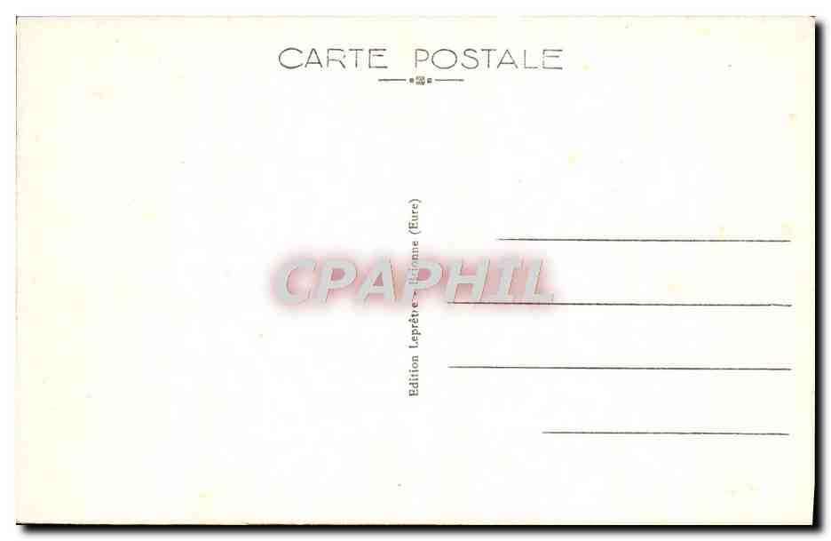 Brionne (Eure) — Le Vieux Château — Édition Lepvête (Brionne, Eure) n°5 — Rückseite