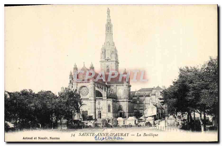 CPA Sainte Anne D'Auray La Baslique 