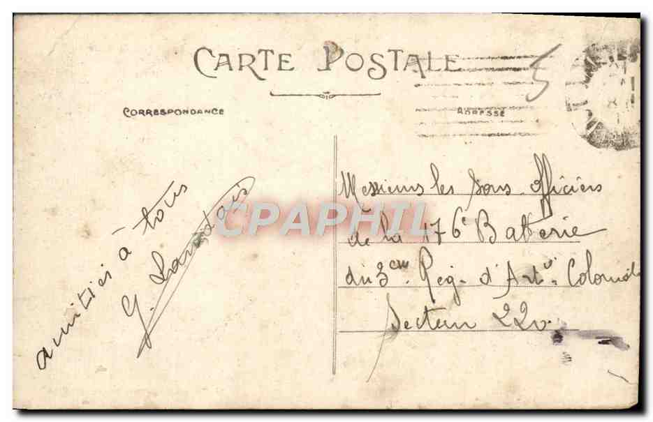 CPA Nantes Entree du Chateau  — Back