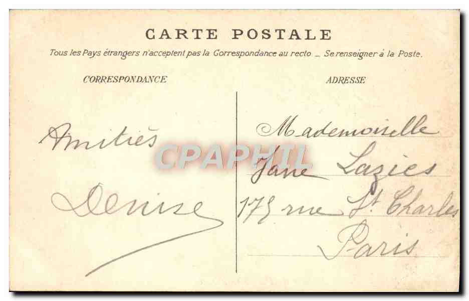Palais de Fontainebleau — Terrasse de l'Etang des Carpes — éditeur Répertoire Français n°128 — Reverso