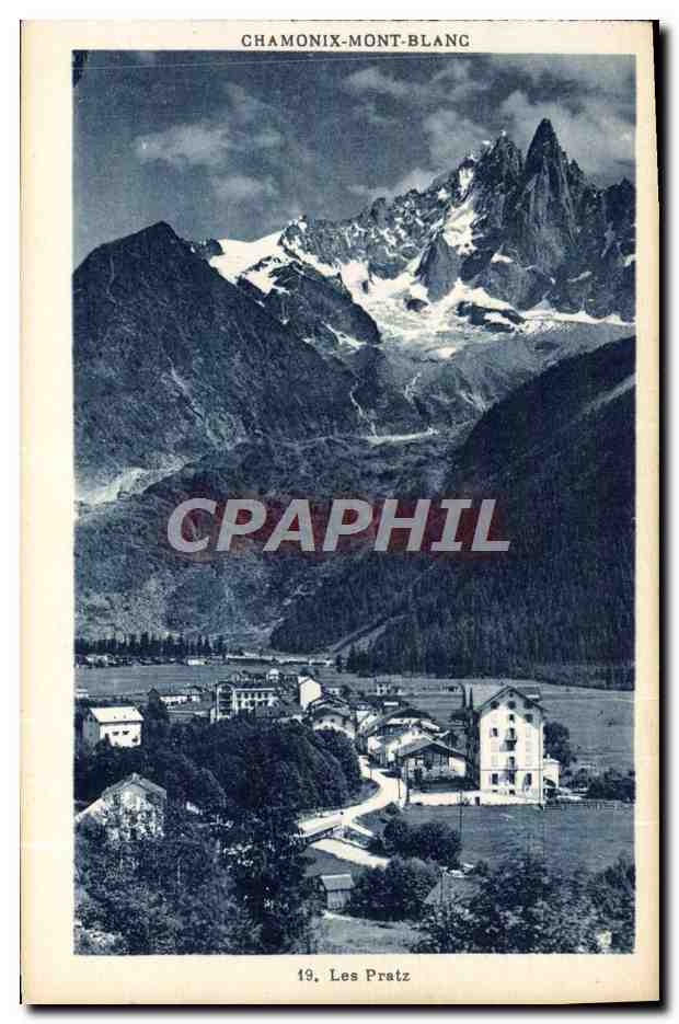 CPA Chamonix Mont Blanc Les Pratz
