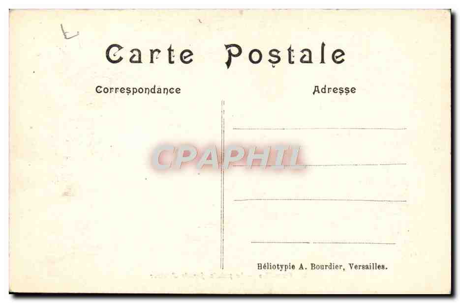 CPA Versailles Le Palais Facade D'entree — Rückseite