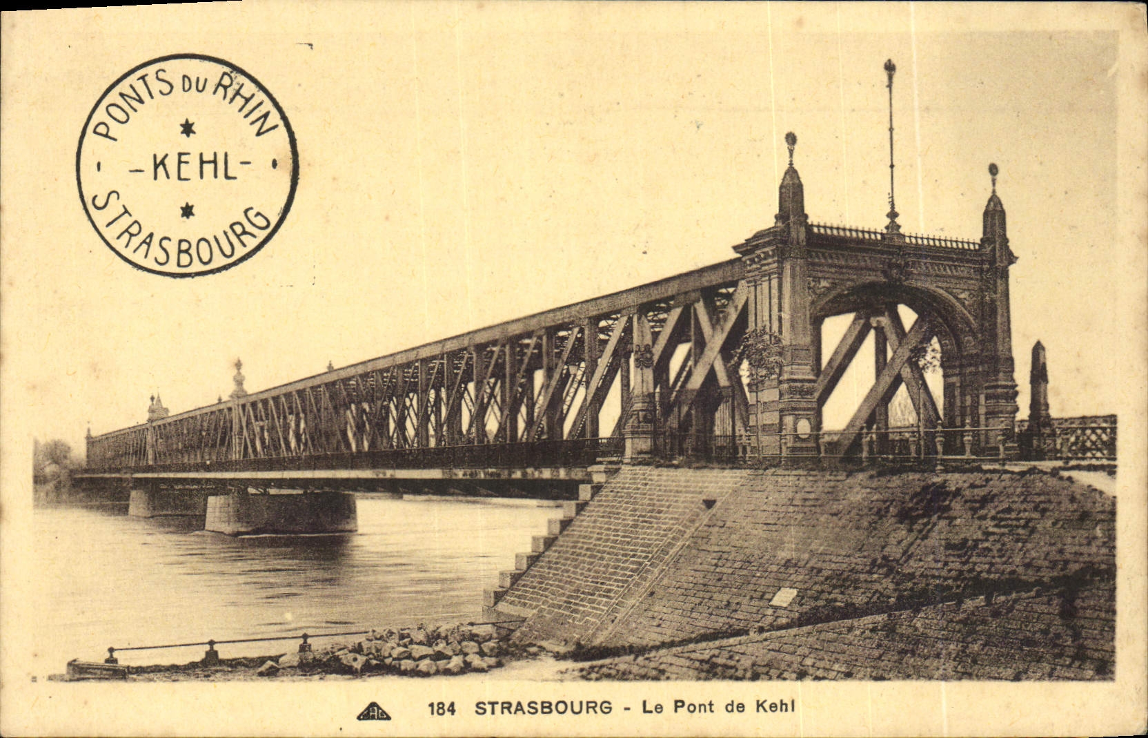 CPA Strasbourg Le Pont De Kehl