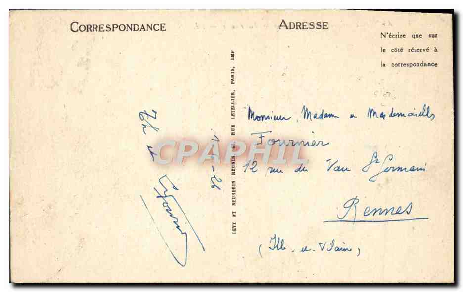 CPA Annecy Ile Des Cygnes Et La Tournette Bateau — Verso