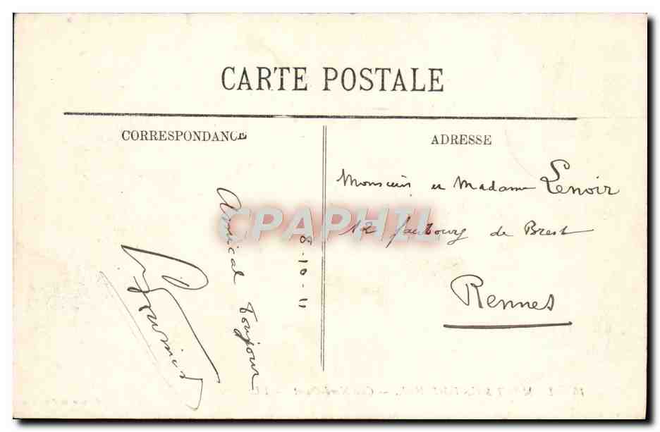 Le Mont Saint-Michel — Côté Nord-Ouest — LL — Édition de l'Abbaye — Verso