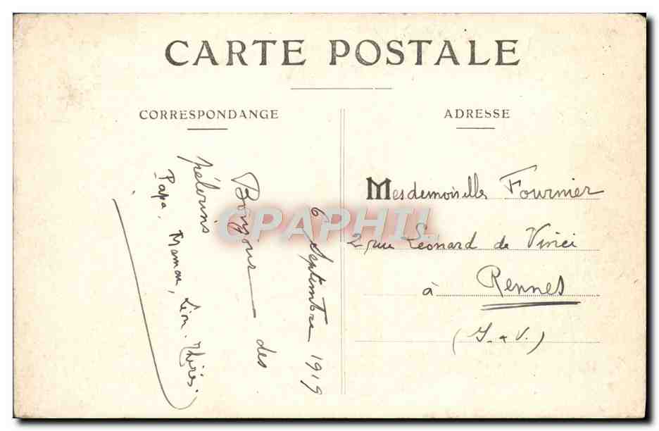 CPA Lourdes La Vierge Couronnee Et La Basilique — Verso