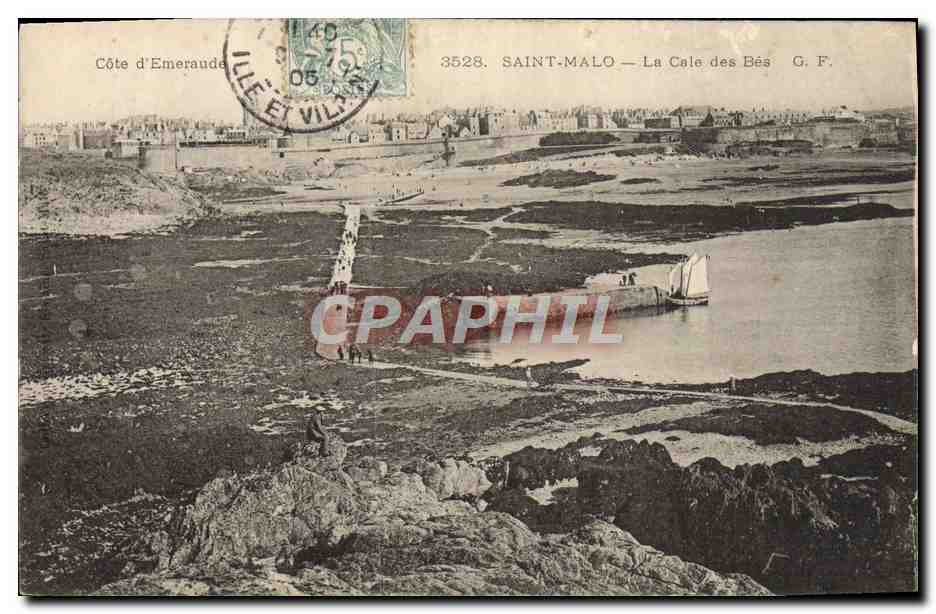 Saint-Malo — La Cale des Bés — G. F. n°3528