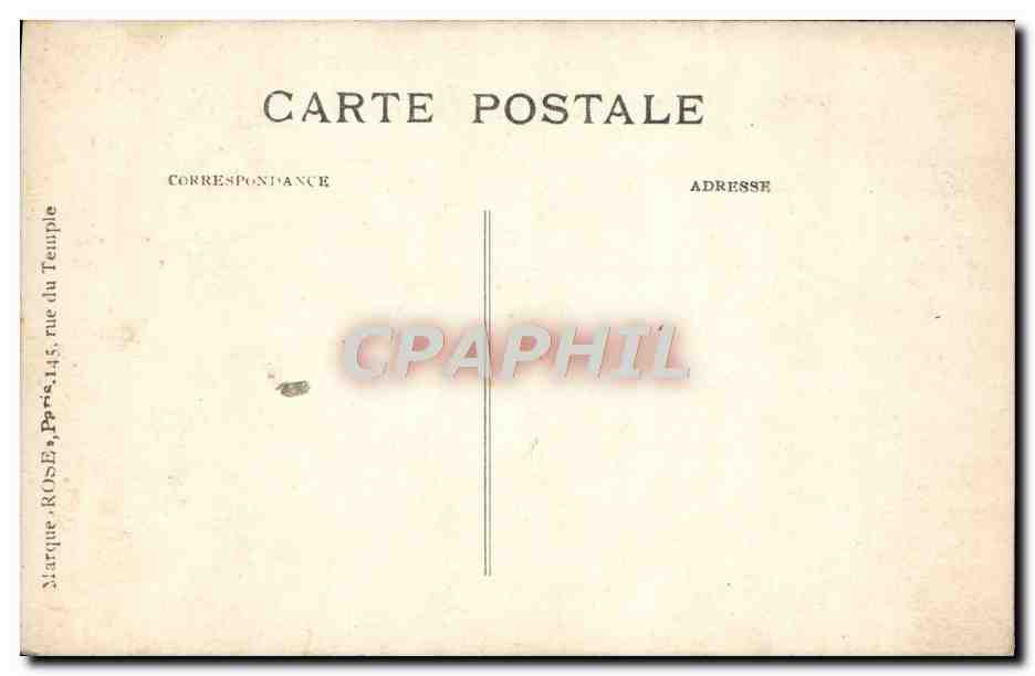 CPA Le Brun Musee Du Louvre Paris  — Verso