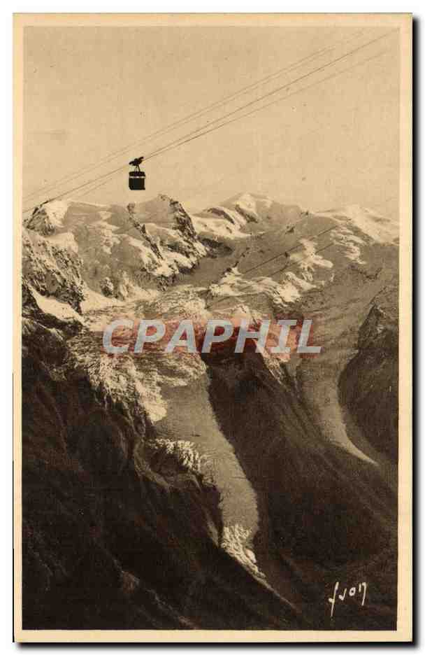 CPA Chamonix Mont Blanc Teleferique du Brevent et le Mont Blanc