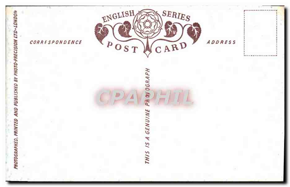 CPA The Houses Of Parliament And Lambeth Bridge London — Rückseite