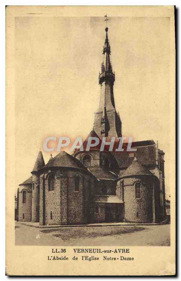 Verneuil-sur-Avre — L'Abside de l'Église Notre-Dame — LL.36 — C° des Arts Photographiques, Strasbourg
