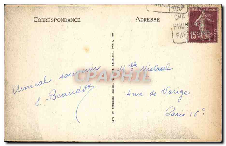 CPA Bourbon L'Archambault La Tour Quinquengrogne — Verso