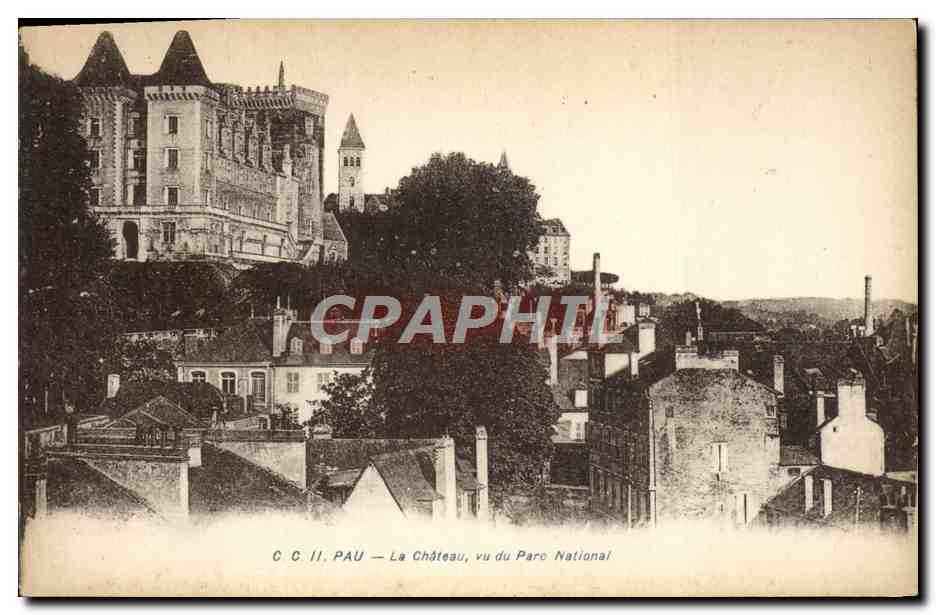 CPA Pau La Chateau Vu Du Parc National