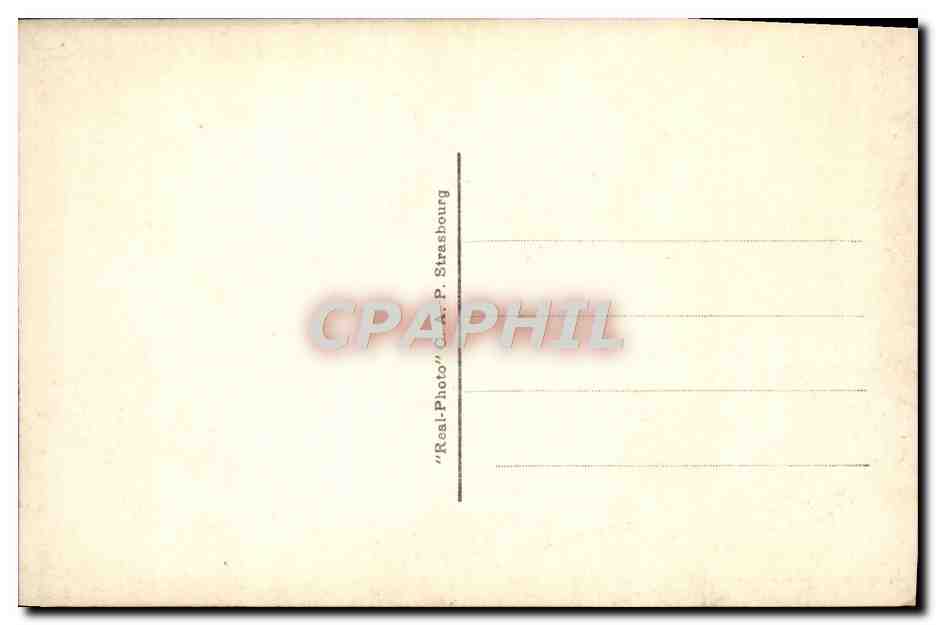 CPA Strasbourg Place Broglie Et Le Theatre — Verso