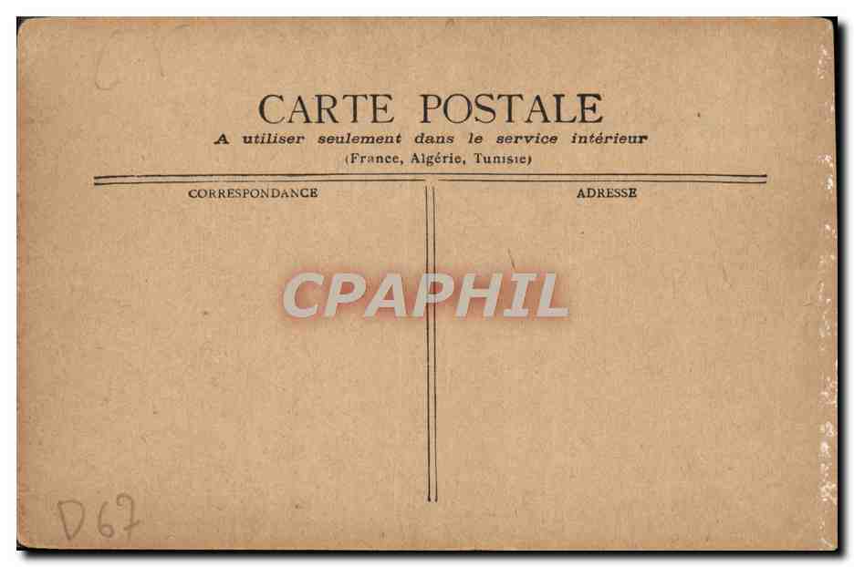 CPA Strasbourg Cathedrale Entree de L'horloge — Verso