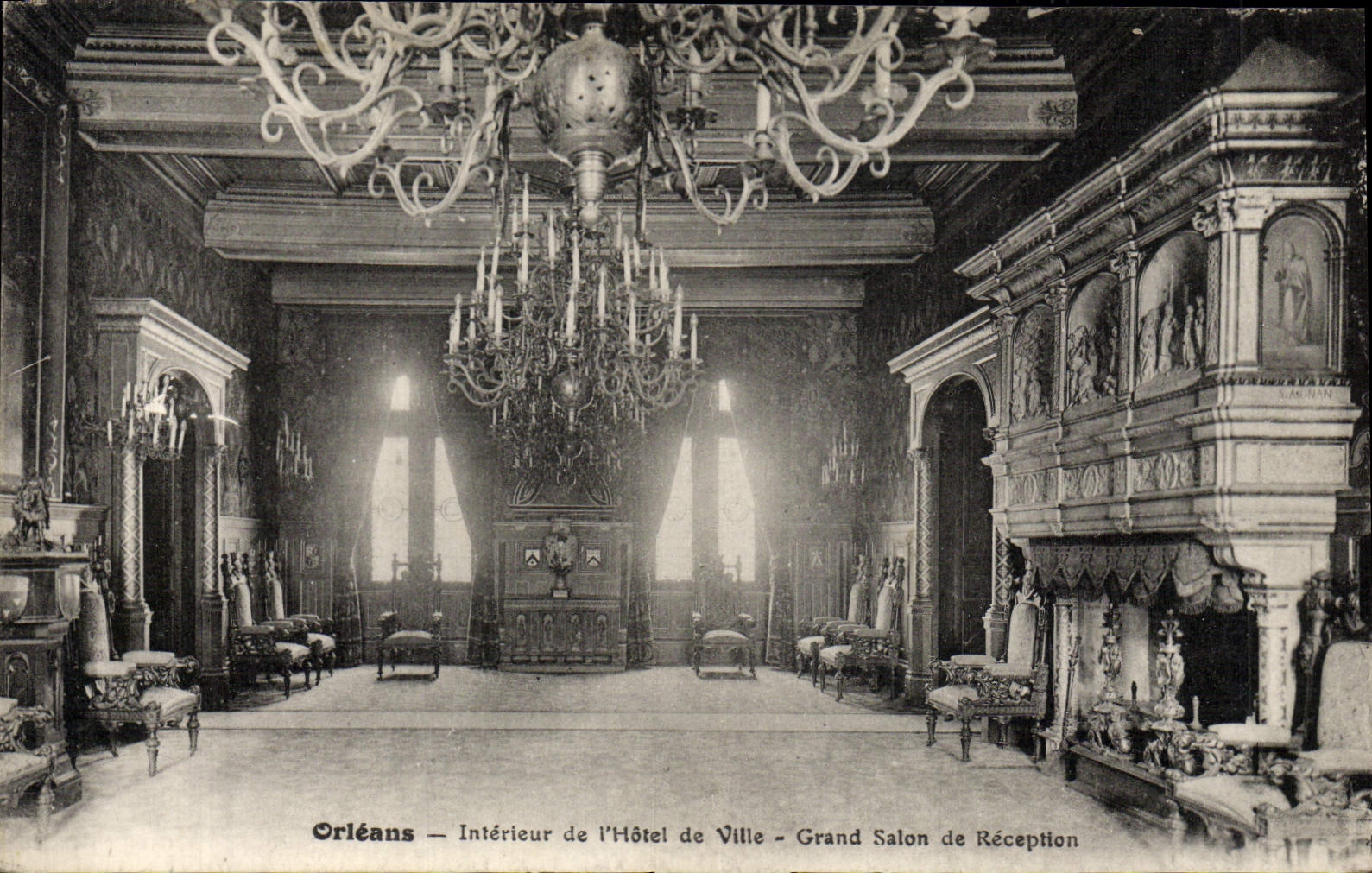 CPA Orleans Interieur De I'Hotel De Ville Grand Salon De Reception
