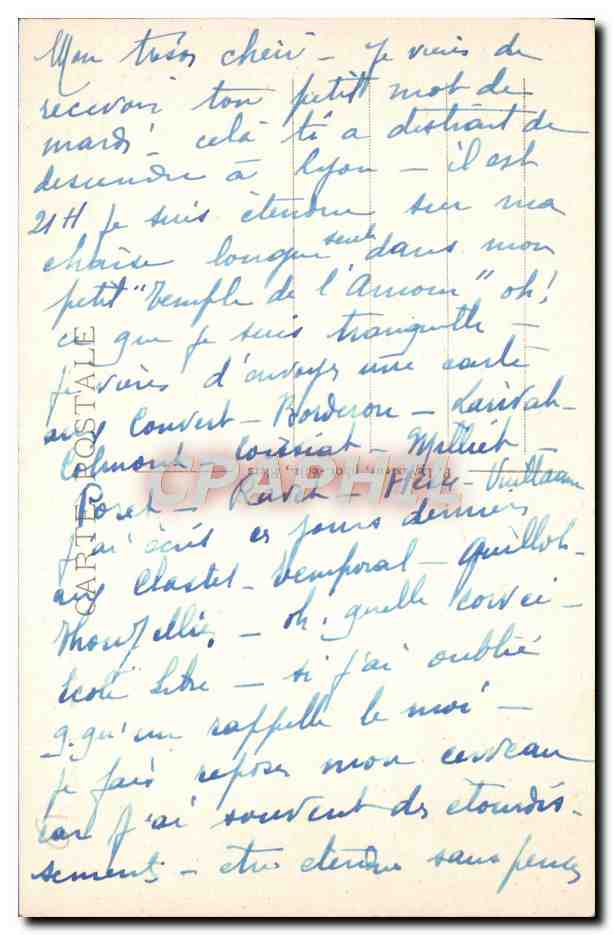 CPA La Normandie Bagnoles De I'Orne Entree De I'Etablissement Thermal Automobile — Rückseite