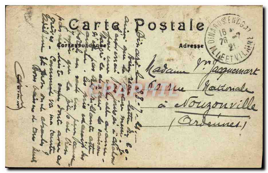 CPA Dinard La Malouine Et La Pointe Du Grouin — Rückseite