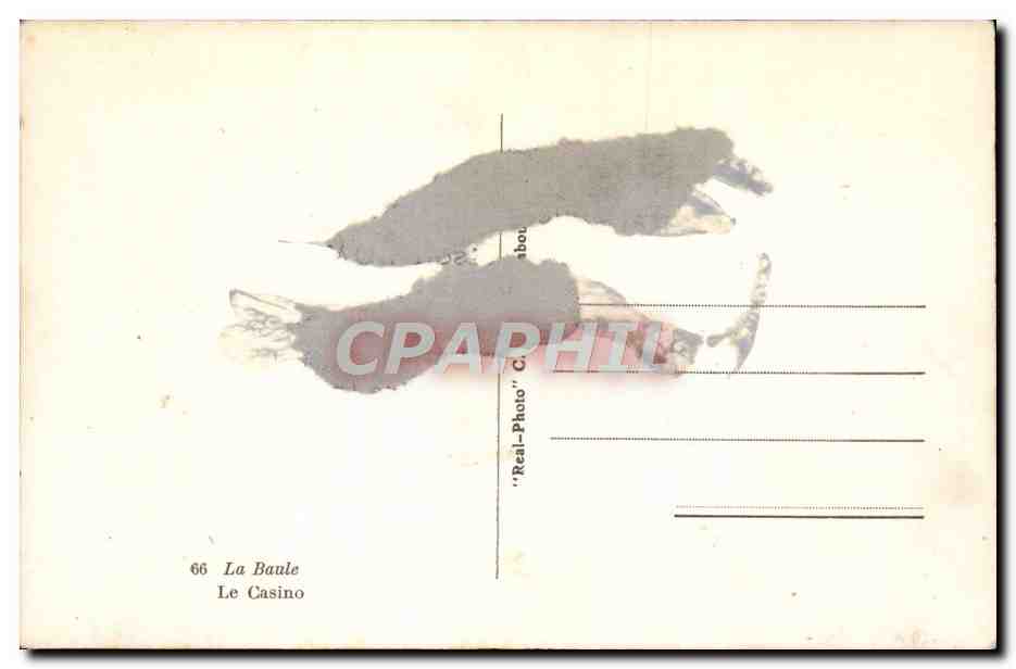 CPA La Baule Le casino — Rückseite