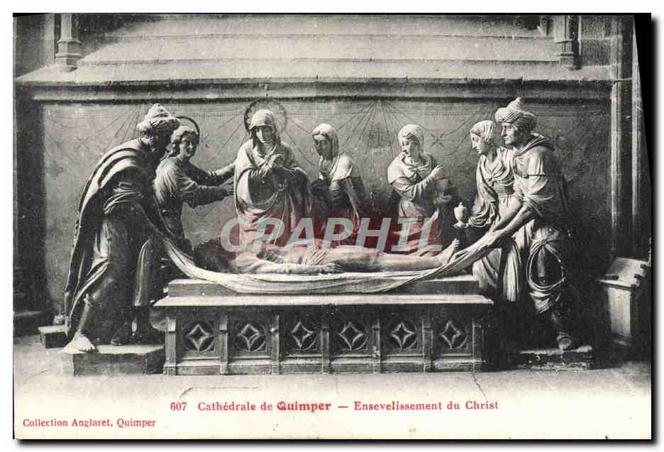 CPA Cathedrale De Quimper Ensevelissement du Christ