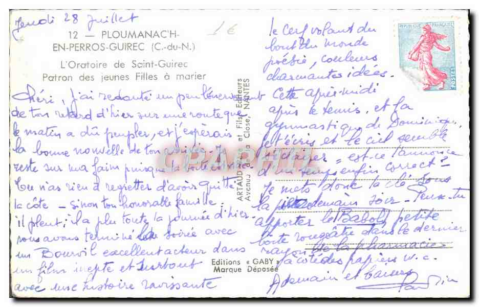 L'Oratoire de Saint-Guirec — Ploumanac'h (C.-du-N.) — Gaby — Reverso