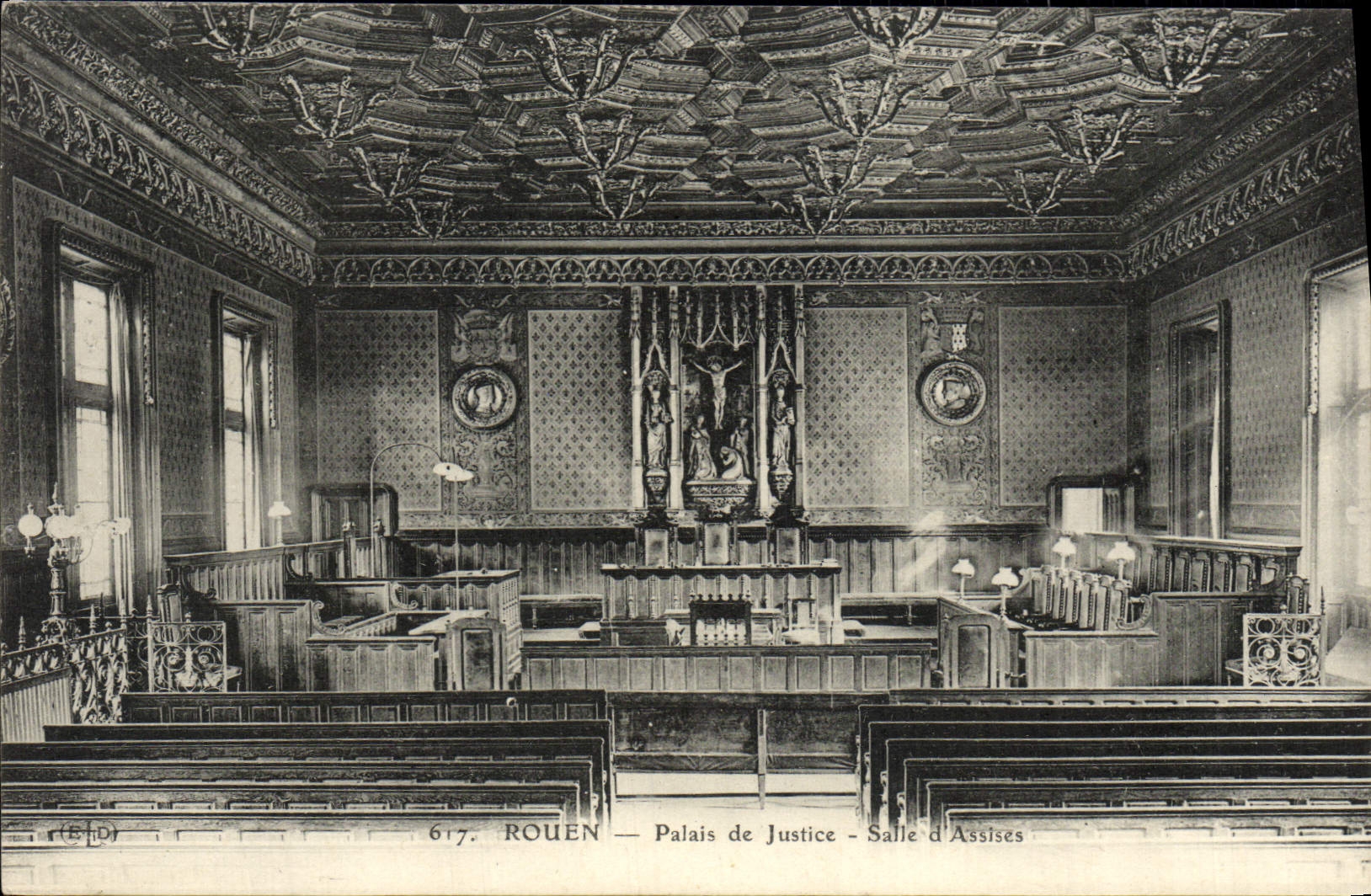 CPA Rouen Palais De Justice Saille D'assises