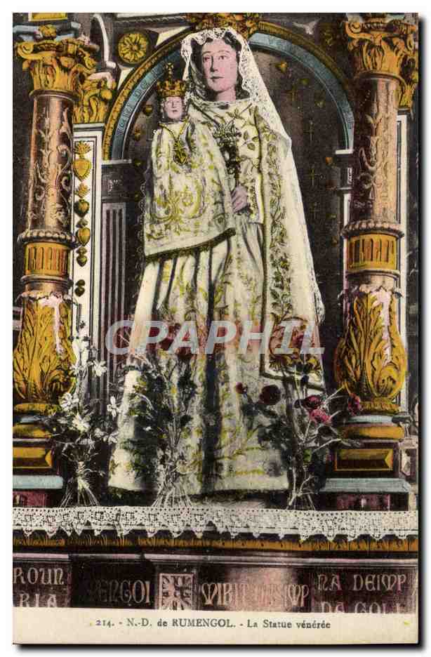 CPA N D de Rumengol La Statue Veneree
