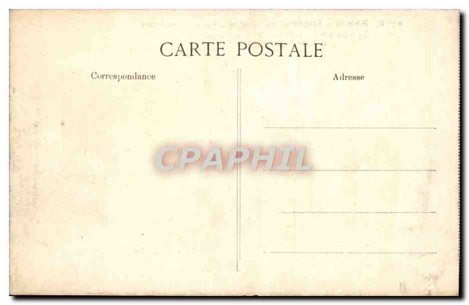 CPA Paris Interieur de l'Opera La grande salle — Rückseite